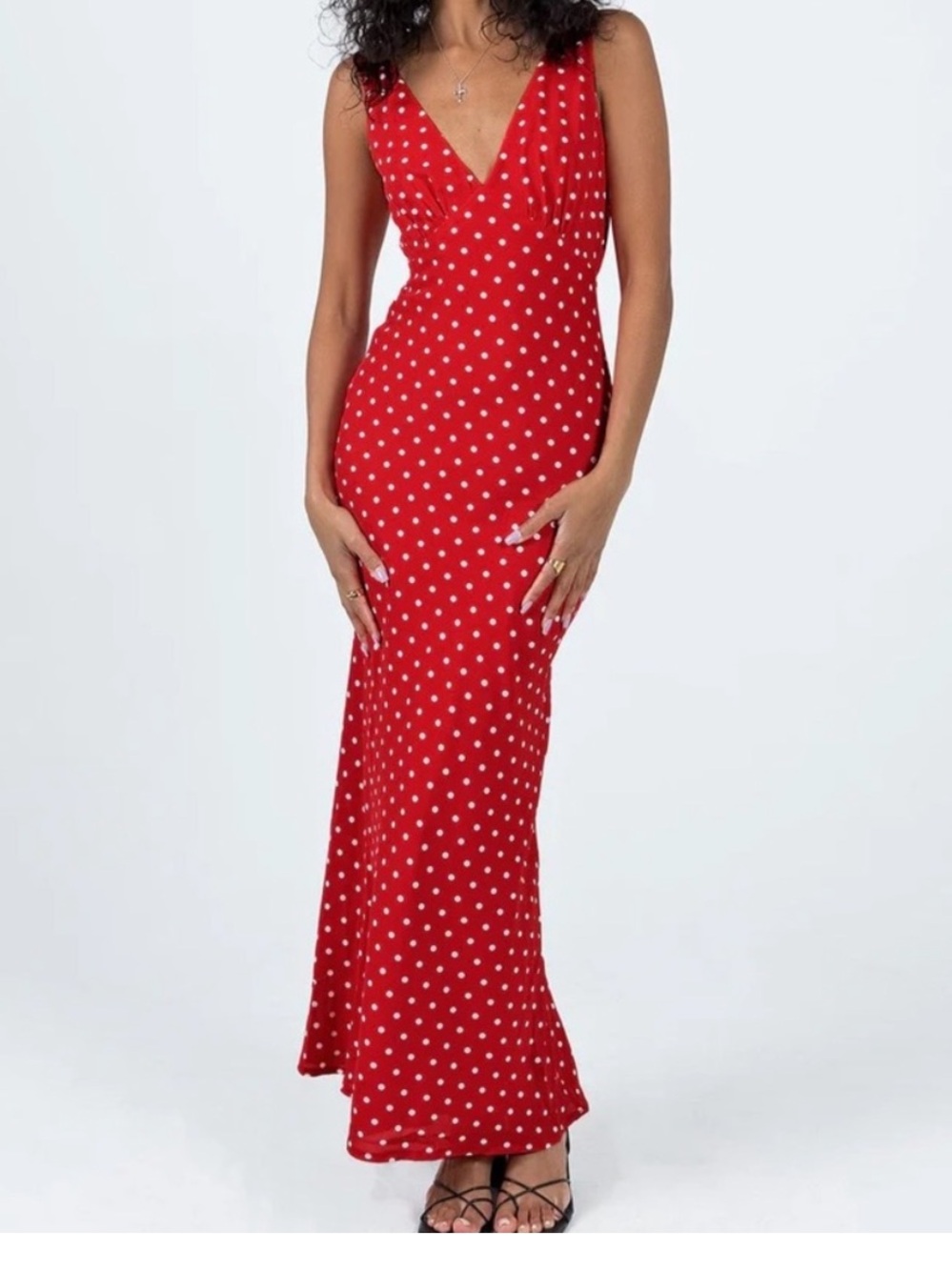 Princess Polly Nelly Polka Dot Maxi Flowy Dress 8